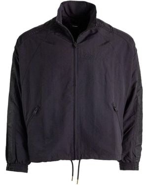 Willy Chavarria Zip-Up Drawstring Jacket - Blue