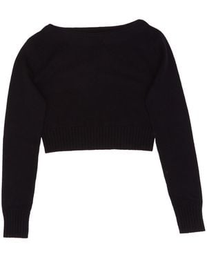 Max Mara Angri Long-Sleeved Knitted Jumper - Black
