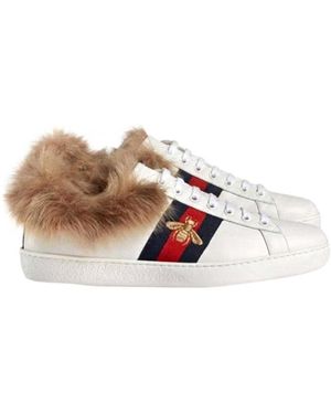 Gucci Ace Striped Trainers - White