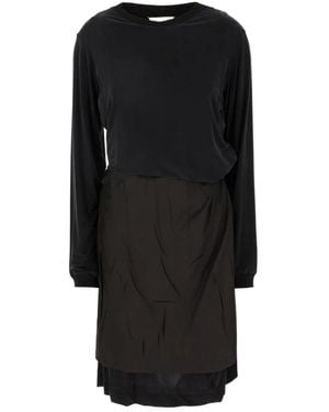 Maison Margiela Long-Sleeved Dress - Black