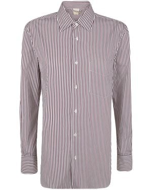 Aspesi Striped Pocket Shirt - Purple