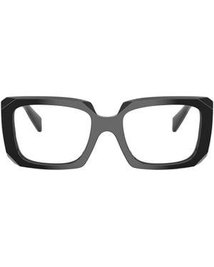Prada Eyewear Rectangular Frame Glasses - White