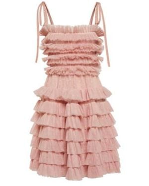RED Valentino Point D'Esprit Tulle Minidress - Pink