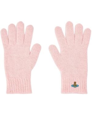Vivienne Westwood Knitted Five-Finger Gloves - Pink
