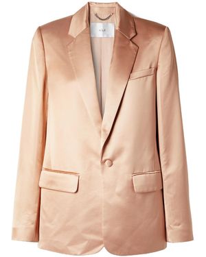 A.L.C. Dakota Satin Blazer - Natural