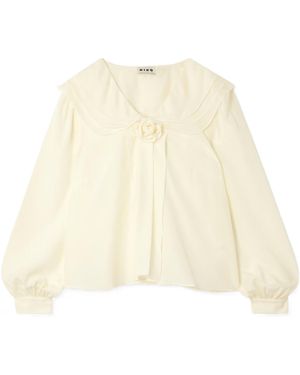 RIXO London Emelin Shirts - Natural