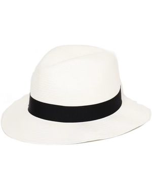 Borsalino Monica Panama Hat - White