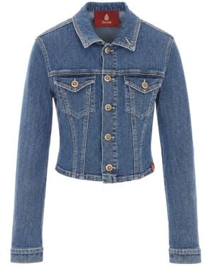 Dondup Fitted Denim Jacket - Blue