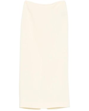 Wardrobe NYC Slit Detail Midi Skirt - White