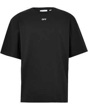 Off-White c/o Virgil Abloh Logo Short Sleeve T-Shirt - Black