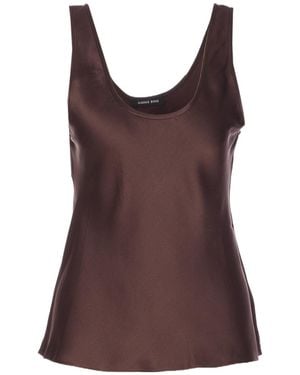 Anine Bing Lea Sleeveless Top - Brown