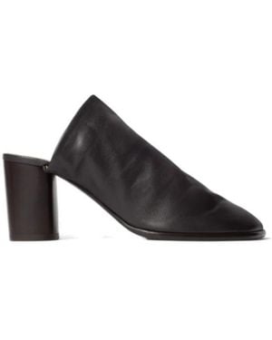 Lemaire Glove Block Heel Mules - Black
