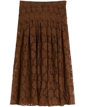 Max Mara Studio Mstairone Skirt - Brown