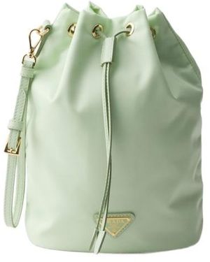 Prada Drawstring Clutch - Green