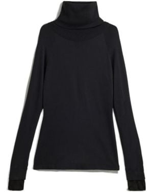 Y-3 High-Neck Knit Top - Black