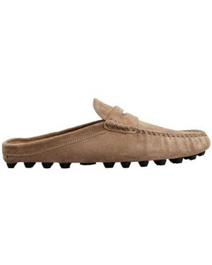 Tod's Gommino Bubble Suede Mules - Brown