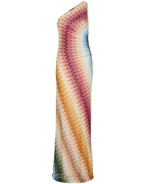 Missoni Patterned Fine-Knit Maxi Dress - White