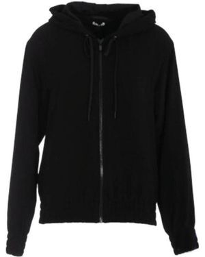 Miu Miu Logo-Patch Cotton Hoodie - Black