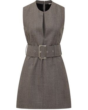 Stella McCartney Belted Mini Dress - Grey