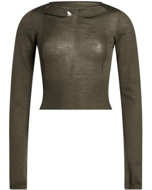 Rick Owens Lightweight Knit Sweaters - Green