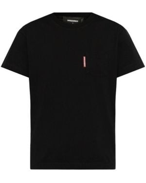 DSquared² Chest Pocket Crewneck T-Shirt - Black