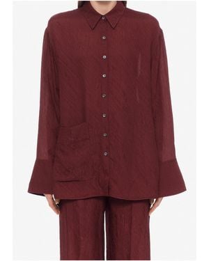 Lanvin Extured Loose Fit Collared Shirt