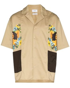 Rhude Cigar Short-Sleeve Shirt - Natural