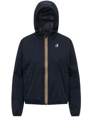K-Way Zip-Up Hooded Jacket - Blue