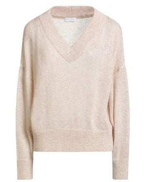 Brunello Cucinelli Solid Lightweight Knit Sweater - White