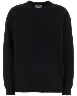Jil Sander Logo-Print Sweatshirt - Black