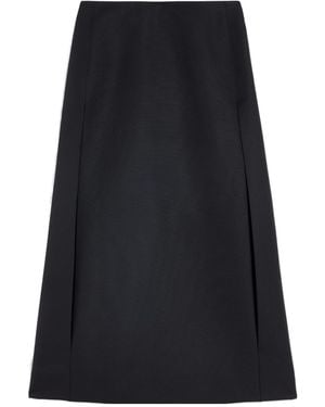 Jil Sander Silk Faille Skirt - Black