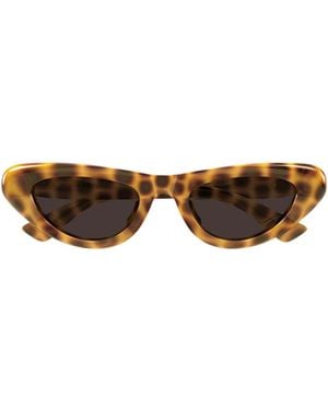 Bottega Veneta Eyewear Cat Eye Frame Sunglasses - Multicolour