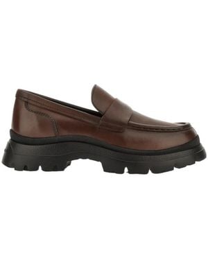 Hogan H692 Round-Toe Loafers - Brown