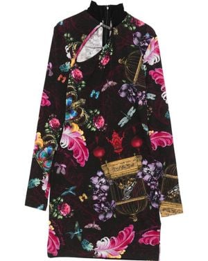 Versace Jeans Couture Floral-Print Mini Dress - Multicolor