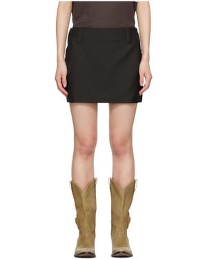 Versace Medusa Belt-Loop Mini Skirt - Black