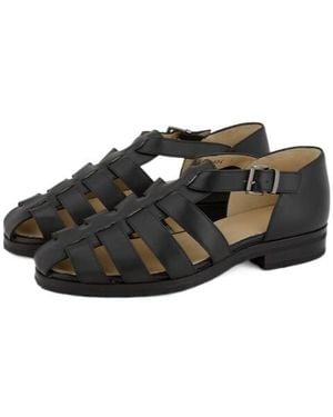 Paraboot Strappy Flat Sandals - Black