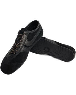 Dries Van Noten Suede Leather Trainers - Black