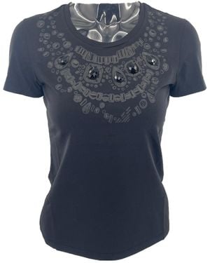 Armani Jeans Item O-Neck Short-Sleeved T-Shirt - Blue