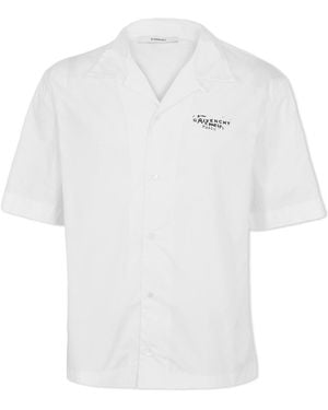 Givenchy Printed Short-Sleeve Polo Shirt - White