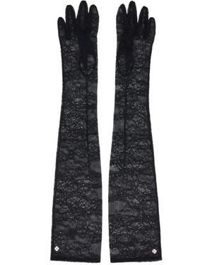 Handsome Stockholm Long Lace Gloves - Black