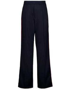 McQueen Stitched Seams Tack Trousers - Blue