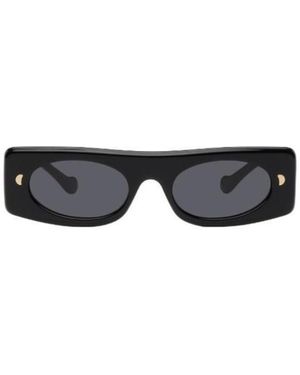 Nanushka Rectangular Frame Sunglasses - White