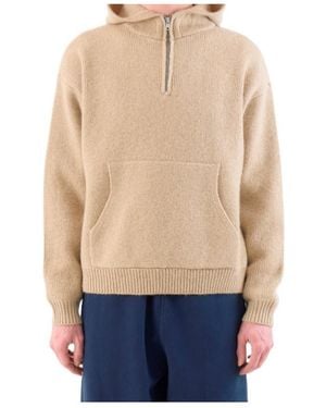 Stussy Stüssy Wool Quarter-Zip Jumper Hoodie - Blue
