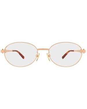 Gucci Geometric-Frame Clear-Lens Glasses - White
