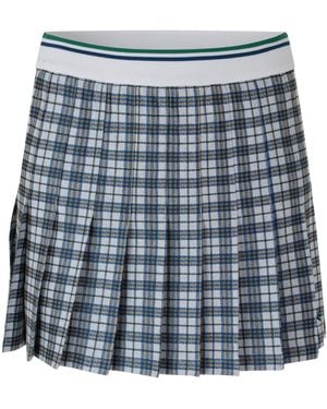 Burberry Pleated Mini Skirt - Blue