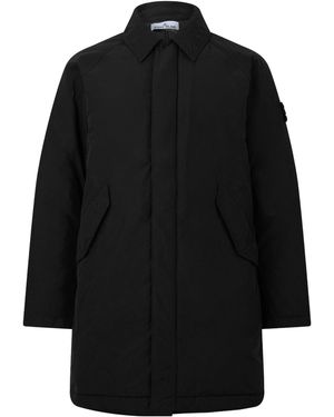 Stone Island Midlength Trench Coat - Black