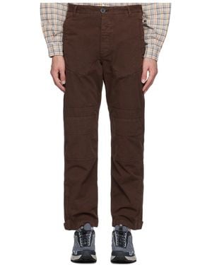 RANRA Hreyfing Belt Loop Casual Trousers - Brown