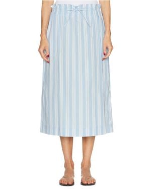 STAUD Tie-Waist Skirt - Blue