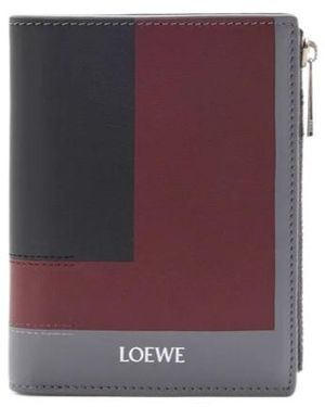Loewe Slim Compact Wallet - Purple
