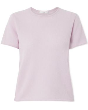 Co. Cashmere And Silk-Blend T-Shirt - Pink